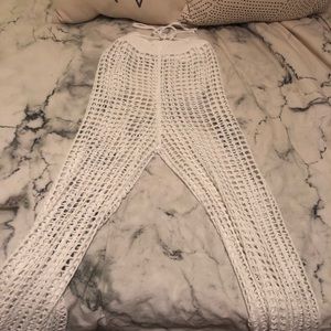 Beach crochet pants